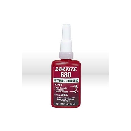 Loctite 680 Retaining Compound, Slip fit/High Strength/High Viscosity 50 ml Bottle. LOC1835201